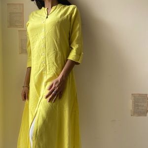 Lime green kurta